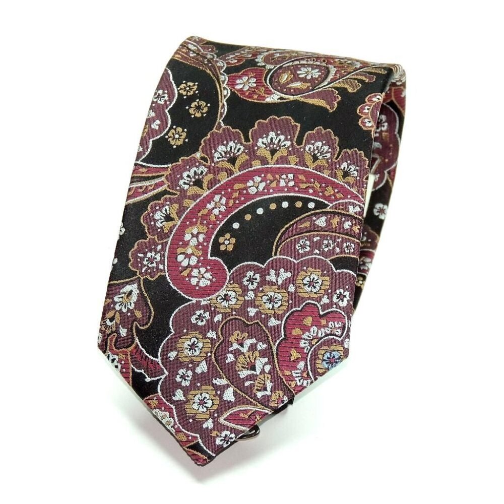 Joseph Abboud Beautiful Paisleys Multicolor Silk Men's Tie 58 X 3" Mint Cond.
